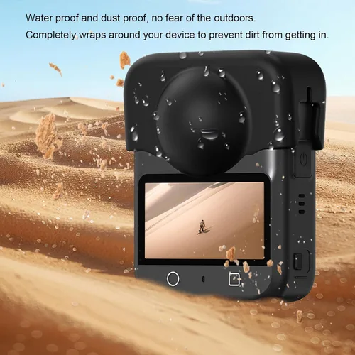 Vista 4 de Protector de lente de silicona para OSMO 360, tapa antipolvo y a prueba de arañazos con fácil instalación y extracción