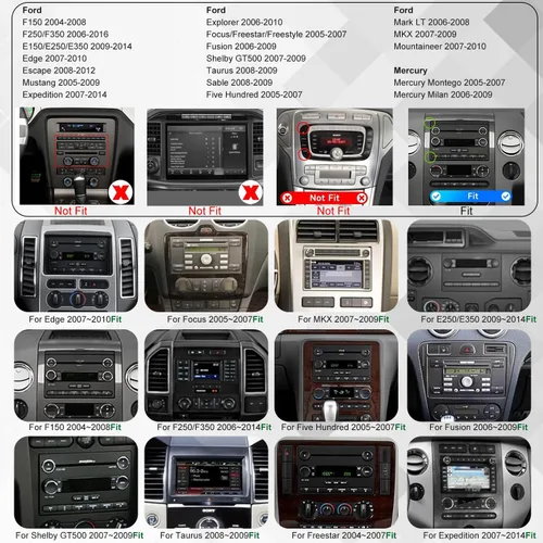Vista 2 de 5GWifi Actualización Android Radio de Coche para Ford F150 2004-2008, F250 F350 2006-2016,Estéreo de Coche para Mustang Escape Fusion Edge Explorer