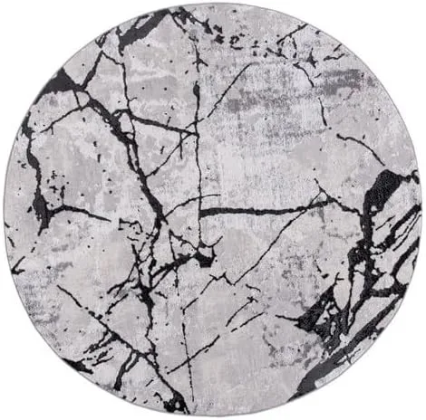 Vista 42 de SAFAVIEH Amelia Collection - Alfombra decorativa de 2 x 4 pies, gris y negro, diseño abstracto moderno, no desprende pelusa y de fácil cuidado