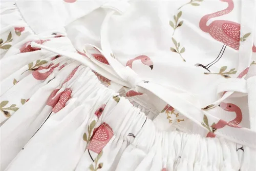 Vista 4 de KISSOURBABY Vintage Floral Girls Dress Summer Casual Cotton Baby Dress