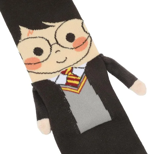 Vista 5 de Bioworld Harry Potter Harry & Hagrid - Calcetines casuales para mujer con brazos 3D