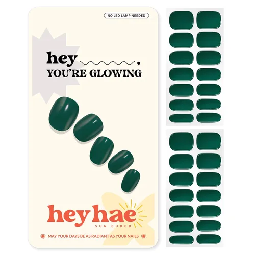 Vista 31 de Heyhae Paquete surtido de tiras de uñas de gel semicuradas (paquete de 4) No necesita lámpara LED Fácil de aplicar y quitar, calidad de salón