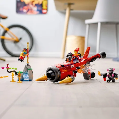 Vista 7 de LEGO Monkie Kid Red Son's Inferno Jet 80019 Kit de construcción (299 piezas)