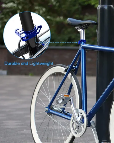 Vista 6 de CUNCUI Abrazaderas de asiento de bicicleta 2pc-azul oscuro, 1.252 in