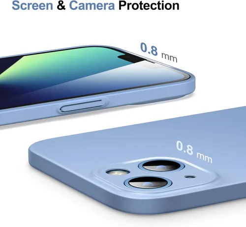 Vista 4 de JETech Funda delgada mejorada (0.033 in de delgado) para iPhone 13 de 6.1 pulgadas, cubierta de lente de cámara, protección completa, ajuste