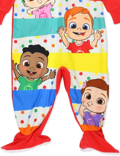 Vista 4 de Cocomelon Pijama para dormir con pies para niños pequeños