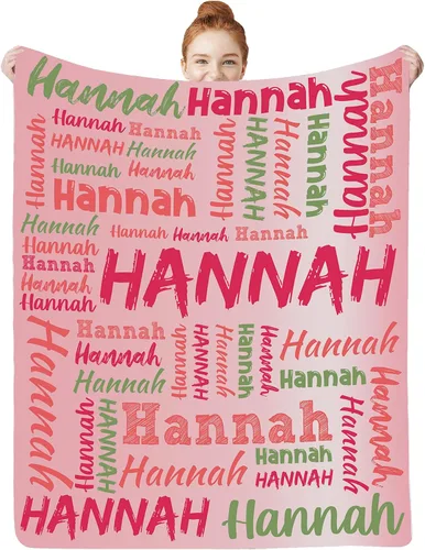 Vista 12 de Manta personalizada con nombre para niños, niñas, niños, niñas, manta personalizada con nombre para adultos, hombres y mujeres, mantas de bebé