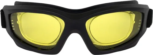 Vista 3 de Birdz 3 pares de gafas Flyer Extreme Sports Construcción Super Seal Gafas de seguridad – Lentes transparentes, ahumadas y amarillas con adaptador Rx