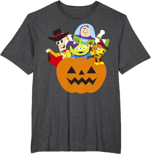 Vista 12 de Disney Pixar Toy Story - Camiseta de calabaza de Halloween, Negro