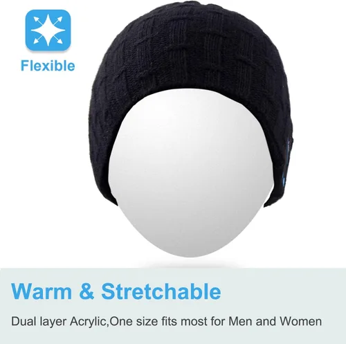Vista 8 de Rotibox - Gorro inalámbrico con Bluetooth para deportes al aire libre, regalo de Navidad.