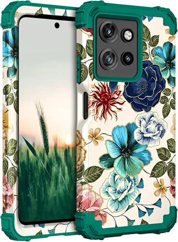 Vista 12 de Hocase for Moto G Power 2026 Case, Shockproof Heavy Duty Protection Soft Silicone Rubber Bumper+Hard Plastic Hybrid Protective Phone Case - Mandala