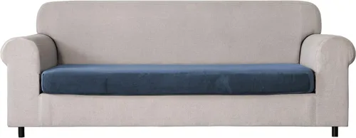 Vista 35 de Fundas de cojín de terciopelo para sofá, fundas de cojín individuales elásticas, antideslizantes, protector de muebles lavable, fundas de cojín