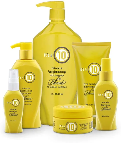 Vista 4 de It's a 10 Haircare Miracle Leave-In para rubias, 4 onzas líquidas