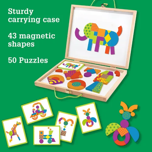 Vista 5 de MindWare Patrones de imaginación: juego creativo y magnético con formas estampadas