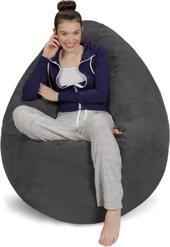 Vista 79 de [Usado] Sofa Sack Funda para Silla Puff Solo la Funda, para Adultos y Niños, Sin Relleno, Cómoda y Esponjosa, Funda de Repuesto para Silla Puff