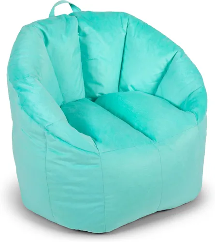 Vista 34 de Big Joe Milano - Silla de Puf con Cuero Montana Negro Vibe