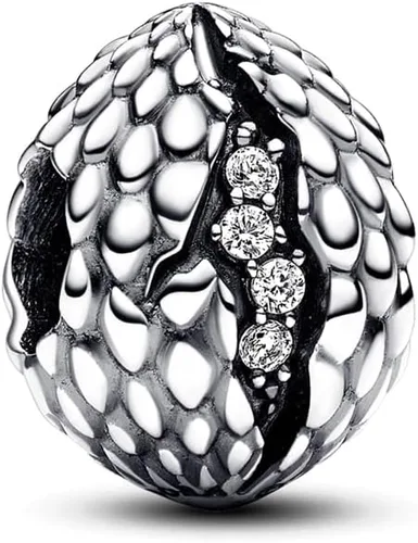 Vista 3 de Feitery Dijes de dragón de Navidad compatibles con pulseras y collares Pandora, joyería para mujer, abalorios de plata de ley 925