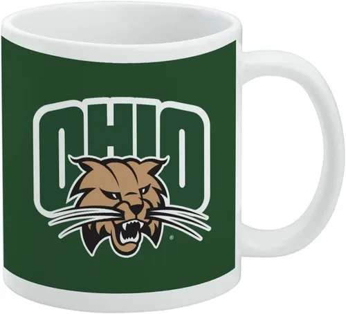 Vista 346 de Taza de cerámica con el logotipo principal de la Universidad Rider, taza de regalo novedosa para café, té y bebidas calientes, 11oz, blanca