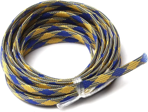 Vista 5 de Othmro Cable protector de cable expandible de PET de 16.4 pies, cable de tubo de telar de 0.31 pulgadas de ancho, funda flexible de malla de alambre