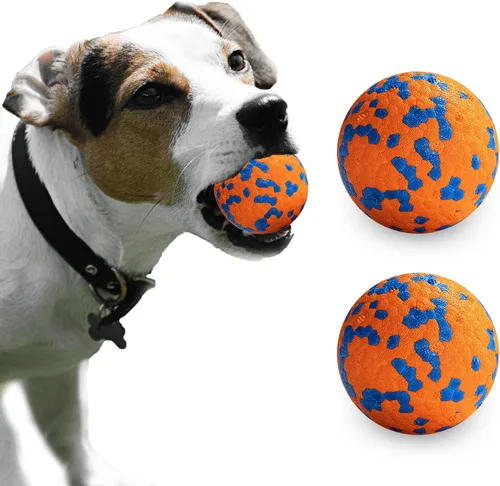 Vista 14 de Bolas para Perros, Bola de Juguete Indestructible para Perros Masticadores Agresivos, Bola Interactiva Duradera de Alta Elasticidad para Entrenar