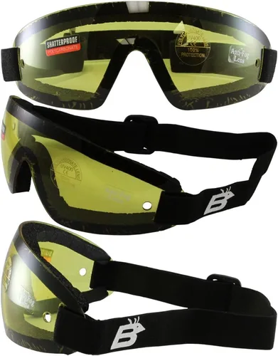 Vista 4 de Birdz Gafas de la serie Wing (transparente, azul, amarillo, lente ahumada, juego de 4)
