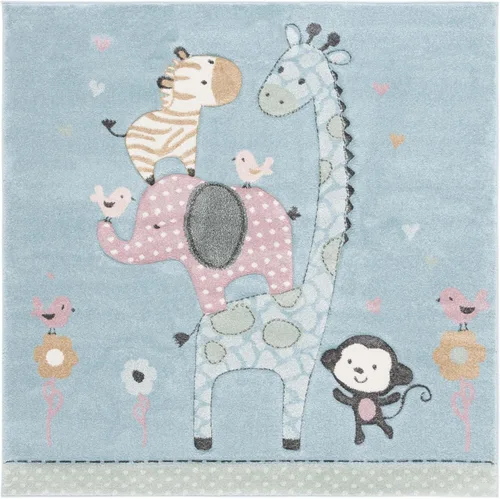 Vista 16 de SAFAVIEH Carousel Kids Collection - Alfombra decorativa de 2 x 3 pies, color marfil, diseño animal, no desprende pelusa y de fácil cuidado, ideal