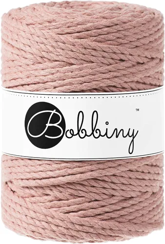 Vista 20 de Bobbiny Cordón de macramé XXL de 0.197 in y 3 capas (aguamarina), 108 yds/330 pies (100% algodón reciclado)