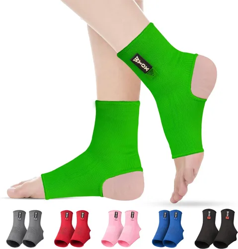 Vista 11 de WYOX Tobillera de compresión para hombres y mujeres, de neopreno transpirable, ligera, para esguince, recuperación de lesiones y apoyo, correr