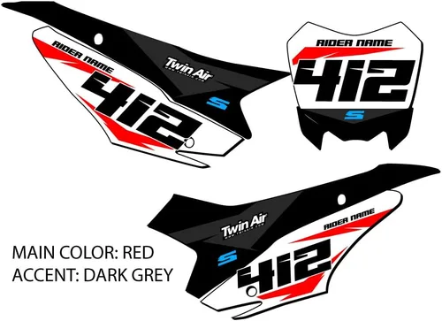 Vista 2 de 2013-2018 CRF 110 SG64 Custom MX matrículas Senge Graphics Kit compatible con Honda