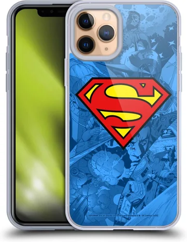 Vista 86 de Head Case Designs Funda de gel con licencia oficial de Superman DC Comics Collage Comicbook Art [protección de grado militar] compatible con Apple