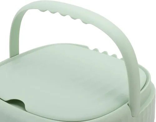 Vista 8 de Mini lavadora plegable, lavado a mano de simulación 100240V mini lavadora portátil 6L ahorro de espacio auto para ropa interior (enchufe de EE. UU.)