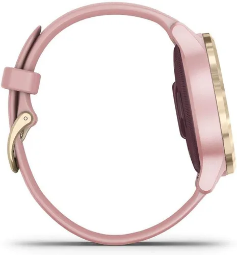 Vista 6 de Garmin 010-02172-31 Vivoactive 4S Smartwatch, paquete de polvo rosadorado con auriculares deportivos inalámbricos magnéticos Deco Gear, rojo