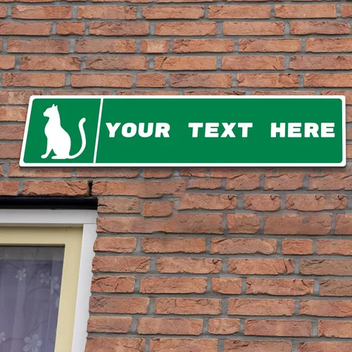 Vista 6 de Letreros de calle personalizados, letreros de camino personalizados con opción reflectante de metal, con dirección de texto para decoración de pared