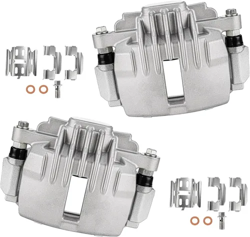 Vista 17 de cciyu Conjunto de pinza de freno trasera izquierda 18B4644A con soporte para Buick Rendezvous, para Chevy Venture, para Oldsmobile Silhouette