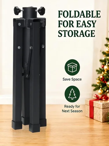 Vista 5 de Soporte para árbol de Navidad para árboles artificiales de 9 a 14 pies