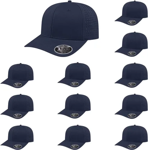 Vista 37 de Cap America i8533 Flexfit 110 Gorra Snapback Perforada de Rendimiento de Perfil Medio de 6 Paneles con Protección UV y Snapback Ajustable