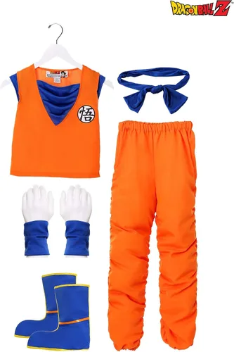 Vista 7 de Disfraz de Goku para niños disfraz de Dragon Ball Z Naranja azul