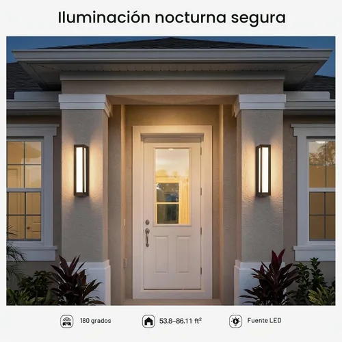 Vista 6 de MVBT Glass Modern Outdoor Wall Lights, 26" Outdoor Wall Sconces AC100-240V