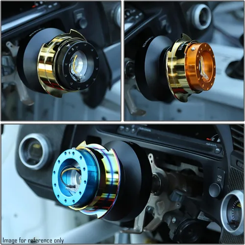 Vista 7 de NRG Innovations NRG-SRK-171H adaptador de liberación rápida para volante con buje corto, patrón de pernos 6 X 70mm, compatible con Jeep Wrangler TJ