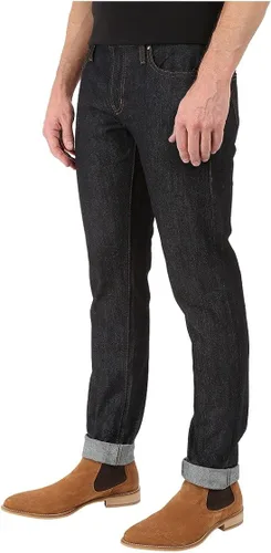 Vista 2 de The Unbranded Brand UB401 - Jean ajustado índigo Selvedge para hombre