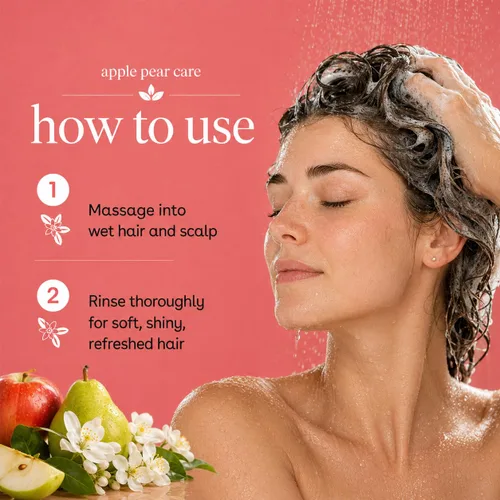 Vista 4 de Ginger Lily Farms Botanicals Champú hidratante para todo tipo de cabello, 100% vegano y libre de crueldad, aroma a pera de manzana, repuesto de 1