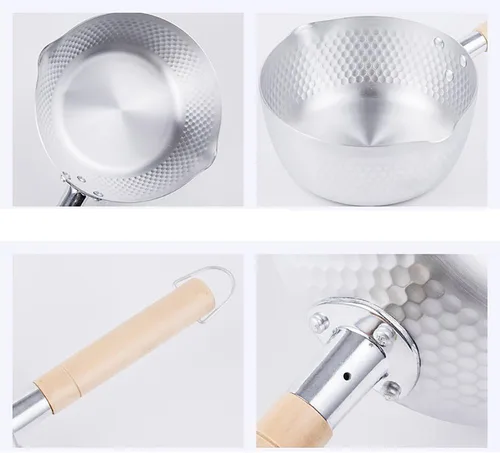 Vista 3 de Cacerola tradicional japonesa Yukihira de aluminio (7 pulgadas)