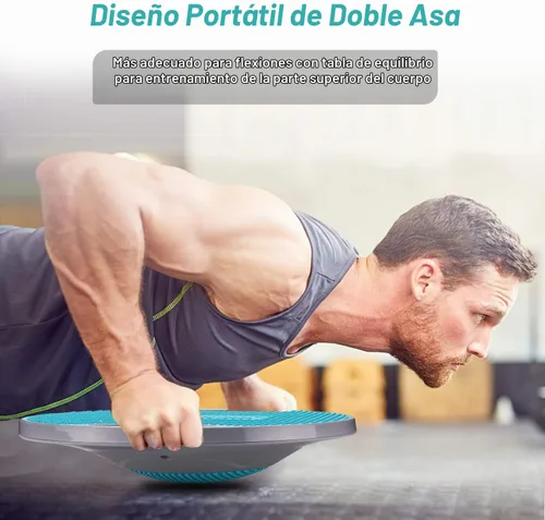 Vista 6 de NALANDA Tabla de Equilibrio Oscilante, Entrenador de Core para Entrenamiento de Equilibrio y Ejercicio, Material Saludable con Superficie