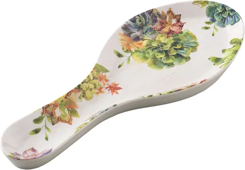 Vista 9 de UP Bird of Paradise - Soporte para cuchara de melamina, soporte para cuchara de cocina para estufa, encimera de cocina y mesa de comedor, 9.625 Ave