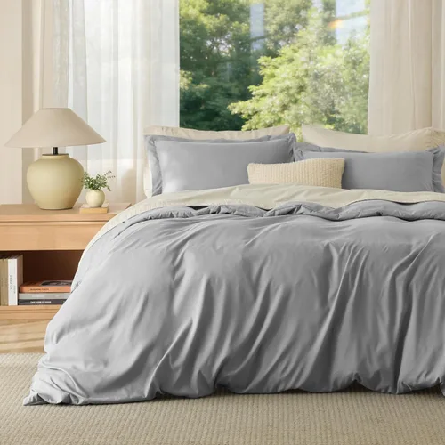 Vista 28 de Bedsure - Juego de funda de edredón tamaño individual/individual XL - Juego de ropa de cama suave de microfibra cepillada doble para niños