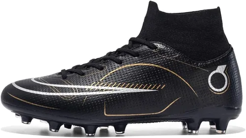 Vista 3 de breooes Botines de fútbol para hombre, botas de fútbol profesional, para entrenamiento, para exteriores, deportes de interior, atléticos, para niño