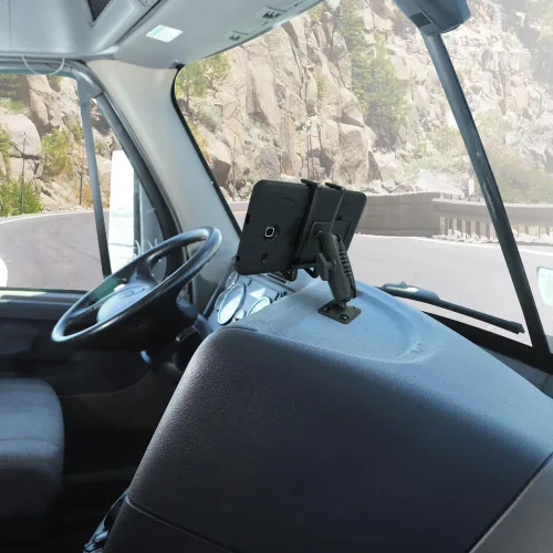 Vista 5 de ARKON Soportes – Soporte para teléfono de coche Agarre seguro Resistente Soporte de teléfono de coche con base de taladro Soporte