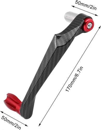 Vista 5 de Aramox Protector universal del manillar de la motocicleta de 7/8 pulgadas, protector de manillar de freno de aleación de aluminio de alta densidad