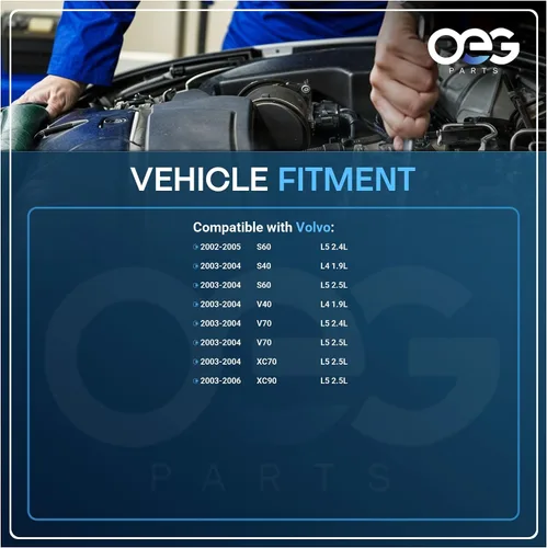 Vista 4 de Piezas de OEG nuevo alternador compatible con Volvo 2001-2006 S40 S60 S80 V40 V70 XC70 XC90 2.4L 2.5L 36050262, 3803645, 8602343, 8602629, 86029