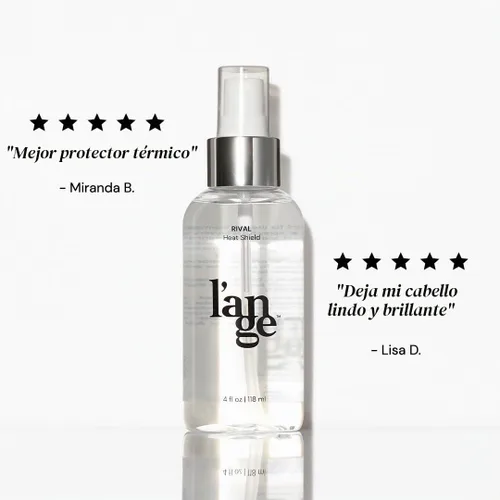 Vista 3 de L'ANGE HAIR Rival Heat Shield Spray de protección térmica para el cabello Previene el encrespamiento y los daños UV Spray protector térmico